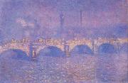 Claude Monet Waterloo Bridge painting